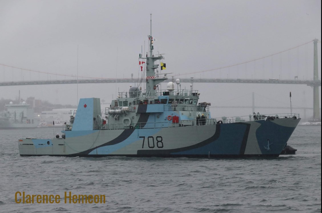 Here is #HMCSMoncton in her new disruptive paint scheme. Clarence Hemeon photo, used with permission. #RCNavy #shipsinpics