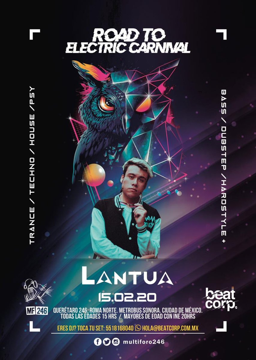 lantuadj's tweet photo. Nos vemos aquí este próximo 15 de febrero, amigos. 
#electronic #trance #techno  #music #house  #dance #psy #bass #dubstep #hardstyle https://t.co/7vxq8gHm6Z