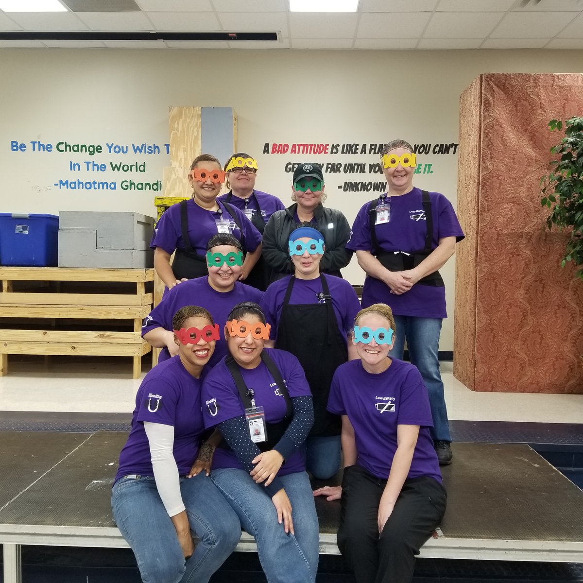newcaneyisd's tweet photo. NCISD Child Nutrition employees celebrated the 100th Day of School on several campuses along with the #NCISD students. #ChildNutrition #TE_Timberwolves #CE_Astronauts #KCMS_Eagles #PHS_Spartans https://t.co/kcB9X27FF6