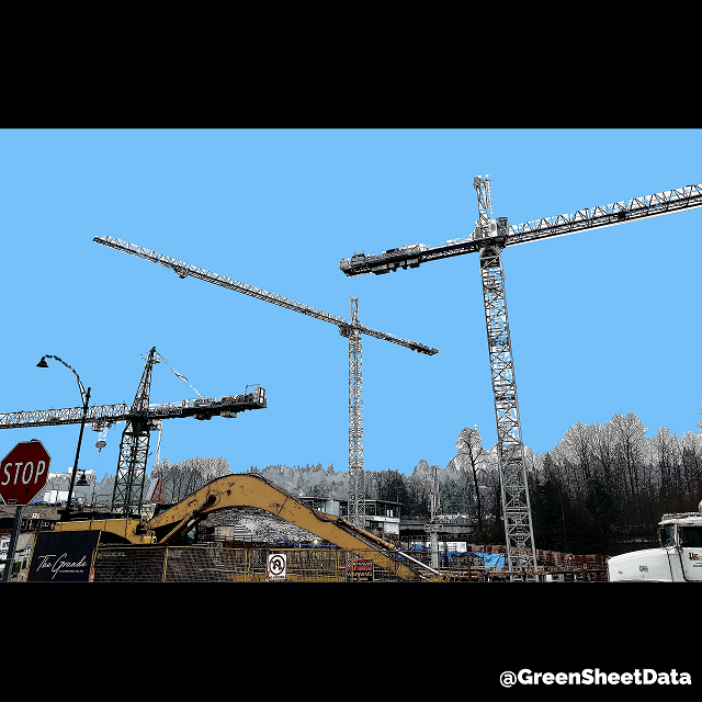 GreenSheetData's tweet photo. The Grande by Onni, 2 towers & 1 lowrise building underway in Port Moody. We've been tracking this projects process since 2006. @onnigroup @CiccozziArch #portmoody #thegrande #constructionleads #projectleads #bcconstruction #constructionbc #greensheet #greensheetdata #localdata https://t.co/RRZZ6J78I9