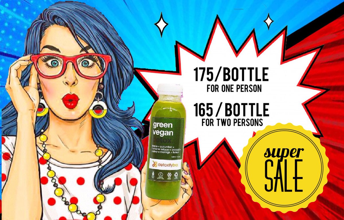 detoxifybar's tweet photo. SUPER SALE!!!
Detox for one person:
2,625 for 3DAY detox
4,375 for 5DAY detox
promo link:
https://t.co/Wh1kzs9MKa

Detox for two people:
4,950 for TWO SETS 3days detox
8,250 for TWO SETS 5days detox
promo link:
https://t.co/HJ5Inf3noa https://t.co/9B0pOfHChu