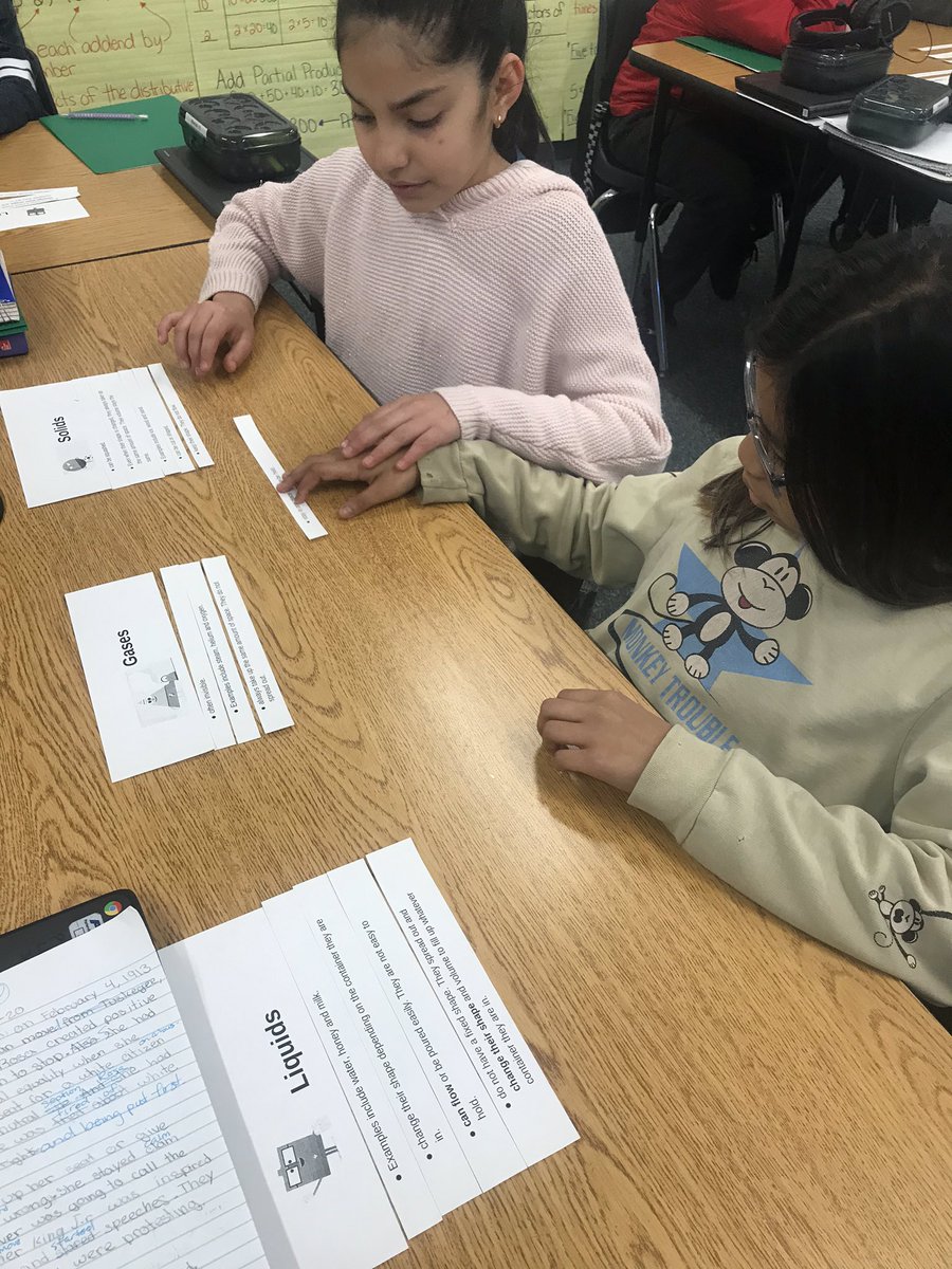 CovianKristi's tweet photo. 3 stages of matter. Do you know how to classify them? My 5th grade Lobos do. Science Matter sort. #LRSLobos https://t.co/7O8ig1WQXG
