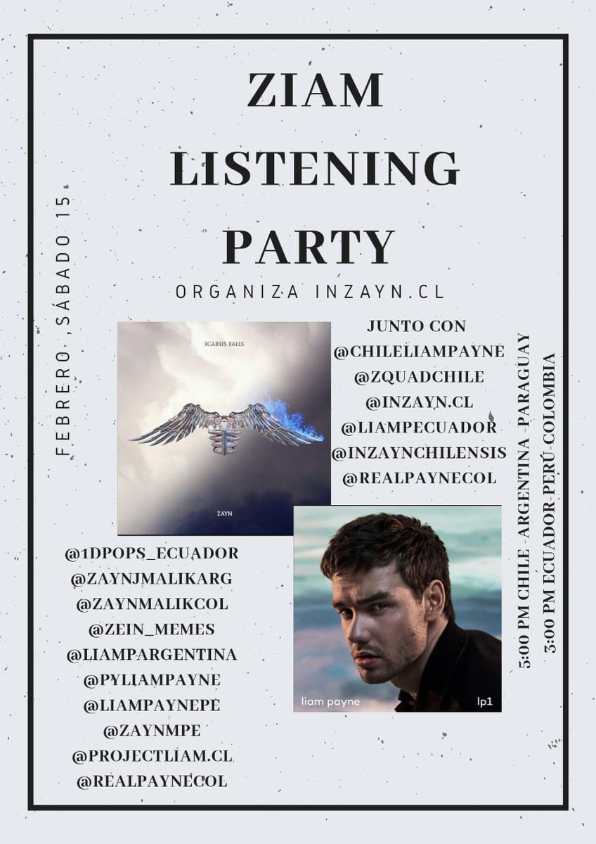 pyliampayne's tweet image. ¡Corazoncitos! Con algunas cuentas de Z y L, hemos hecho este Ziam Listening Party para darle a nuestros chicos el reconocimiento que merecen
#StreamTellYourFriends

Link para Spotify: open.spotify.com/playlist/5fY82…
Link para Apple Music: music.apple.com/ec/playlist/lp…