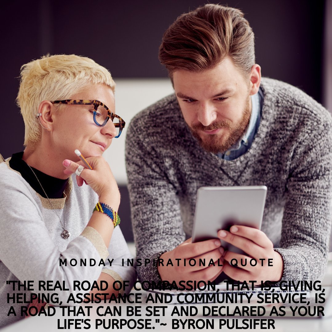 LoaderService's tweet image. "The real road of compassion, that is, giving, helping, assistance and community service, is a road that can be set and declared as your life's purpose."

~ Byron Pulsifer

#helpinghand #helpingothers #communityservice