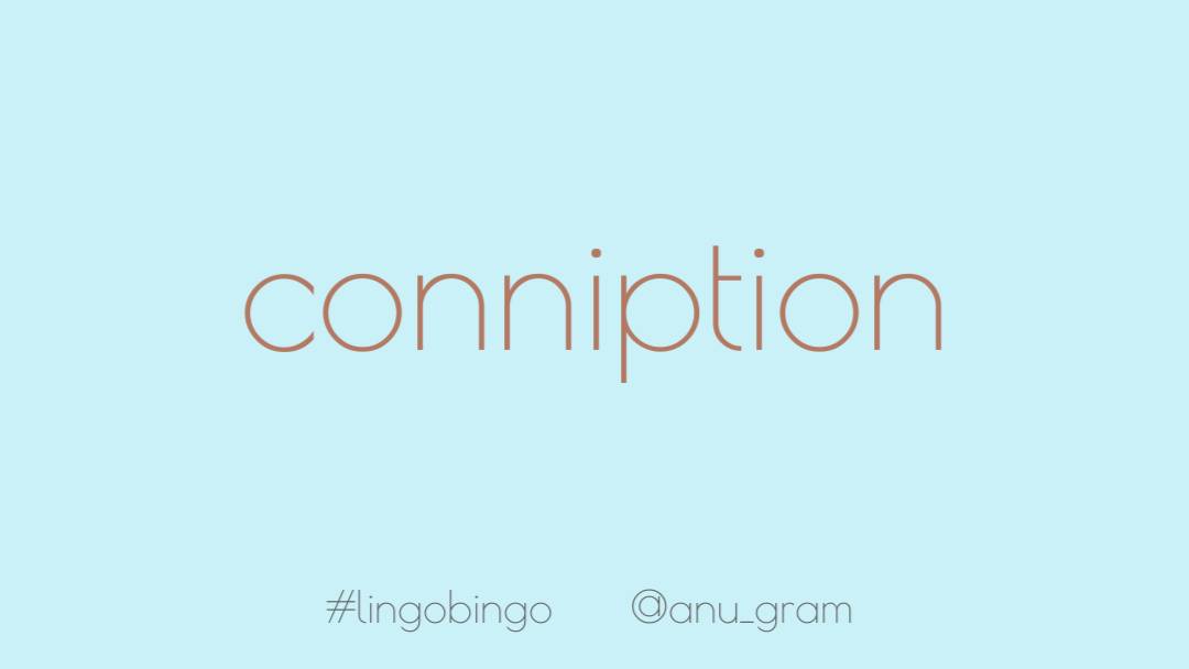 Today's word is courtesy the opening scene of Sabrina the Teenage Witch'Conniption', meaning a display of bad temper, or a tantrum #lingobingo