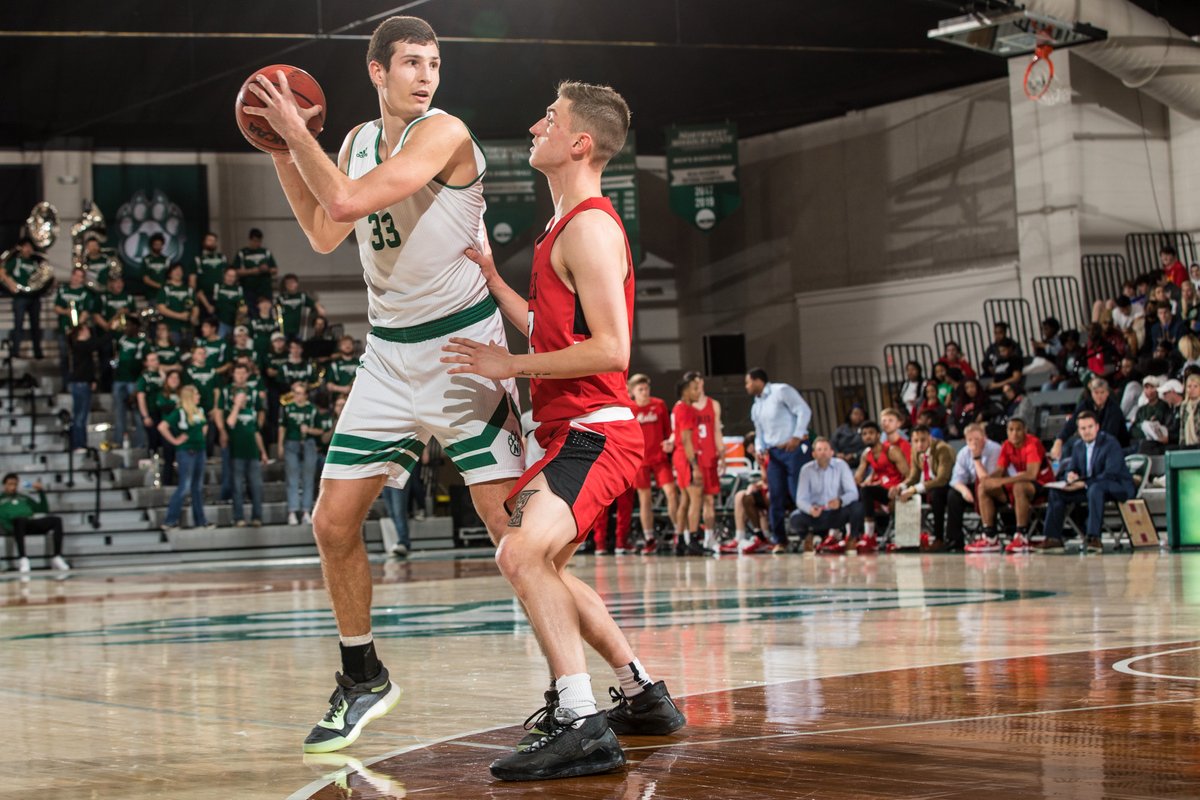 NWBearcatMBB's tweet photo. The @NWBearcatMBB team ranks No. 1 in the nation in three-point FG%. Trevor Hudgins is the nation's most accurate three-point shooter (52.6%) and Ryan Hawkins ranks No. 8 in three-point FG% (47.8%). https://t.co/x6a8wMhMbE