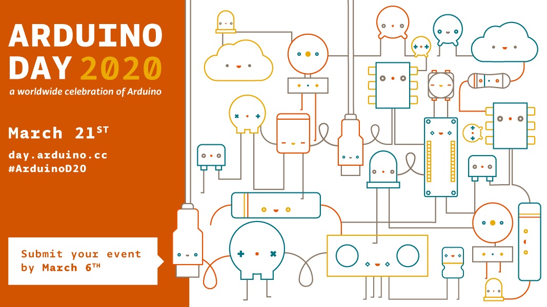 arduino's tweet image. It’s Arduino’s 15th birthday! Join us on Saturday, March 21st for a worldwide celebration.

📢 Want to organize an #ArduinoD20 event? Submit your proposal by March 6th: day.arduino.cc