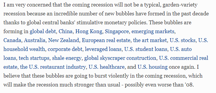 TheBubbleBubble's tweet photo. @Macropsychology No, I firmly disagree with that (and I've been told that many times). The fact is that central banks like the Fed have created a false boom by inflating new bubbles and taking on even more debt. It's not organic. This is undeniable.
See my explanation: https://t.co/J5M5i1tR1b https://t.co/nQLnUW7Kf7