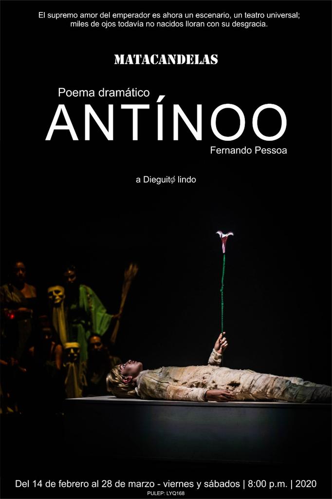 matacandelas's tweet photo. Estamos muy contentos de regresar a nuestra casa; muestra de ello es Antínoo, nuestra nueva obra de teatro. Reserva tus entradas en https://t.co/G5inj18r9p #Antínoo #Pessoa #teatro #Matacandelas #musica #titeres #ESTRENO #Poesia #drama https://t.co/Z7gPW5UT5B