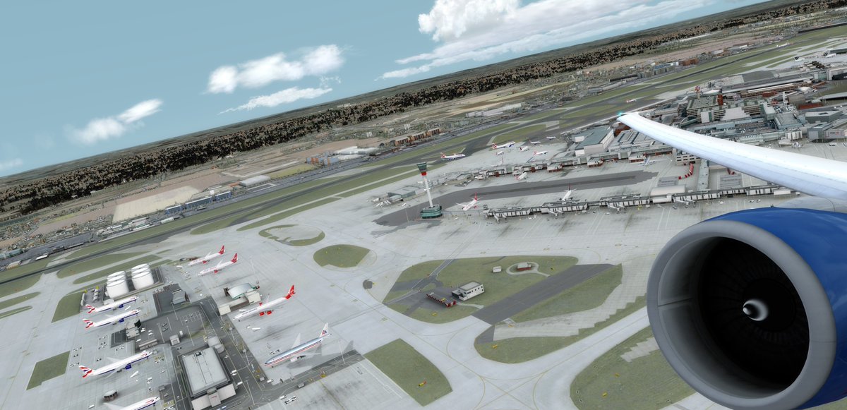 CanariasCharter's tweet photo. Después de una parada rápida,volvemos a Gran Canaria! T/o Heathrow #tormentaCiara @ndres1981 #@ivaoes #aerolineavirtual #aerolinea_virtual # p3d #simulador #virtual_airline #virtualairline #pilotovirtual #aviones #repaints #liveries #livery#pmdg https://t.co/OJSKZzzqsS