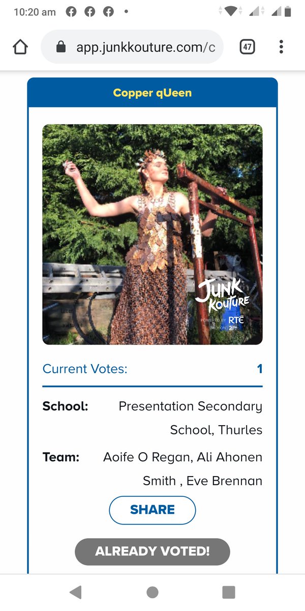 bluemeadows's tweet photo. 1. Go to https://t.co/aPXd21tQy5 (link in bio)and register to vote (or log in if you already have an account)
2. Enter registration details (phone number, email, password etc.)
3. Search ‘Copper Queen’ from Pres secondary school thurles, Southern Region 
4. Click Vote https://t.co/cl9gBds5Qb