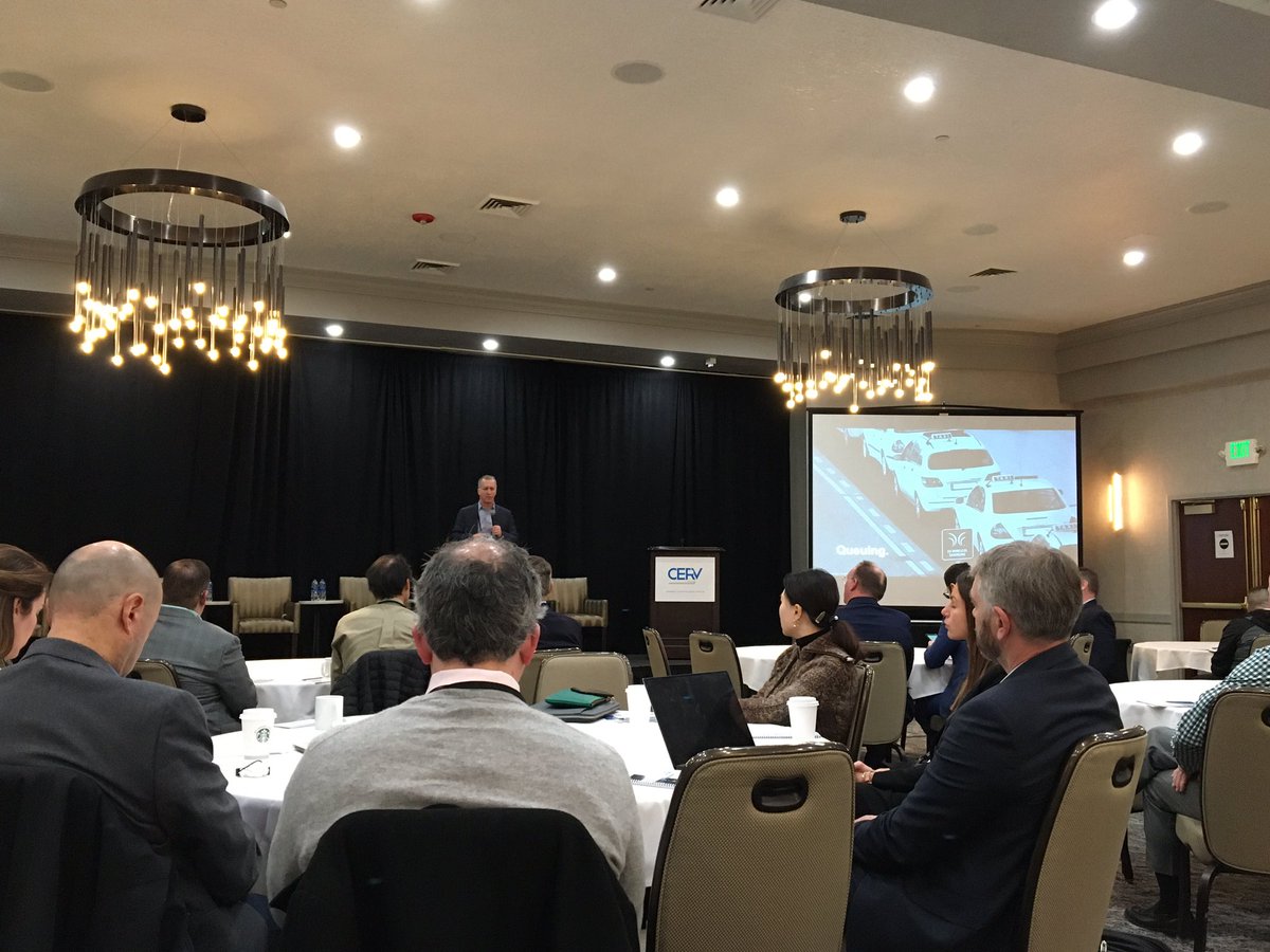 WiTricity's tweet photo. Great start to the week -  @alexgruzen delivers his morning keynote at the CERV conference in Park City, UT.   #EVwirelesscharging #mobilityplatform #CERV https://t.co/ovmlpr7TDY
