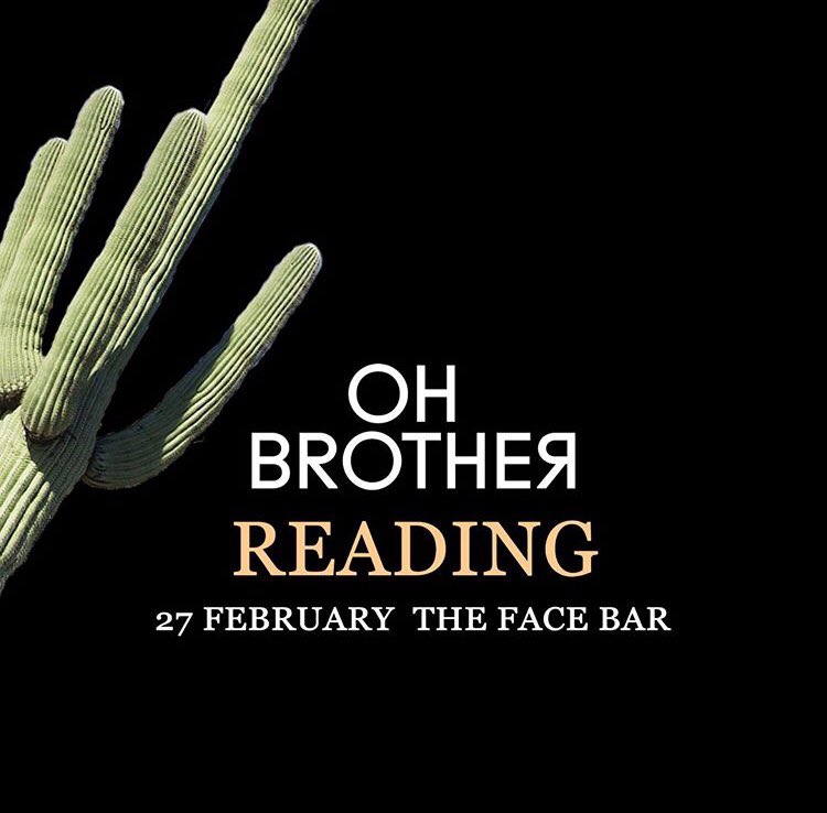 Oh Brother “A biting, searing, unrelenting introduction” 
With <a href="/LDLN_BAND/">longdaylatenight</a> &amp; <a href="/shoalsuk/">Shoals</a> 
<a href="/FaceBarReading/">Face Bar Reading</a> 27.02.20
Tickets 👉🏻fixr.co/event/254369434👈🏻