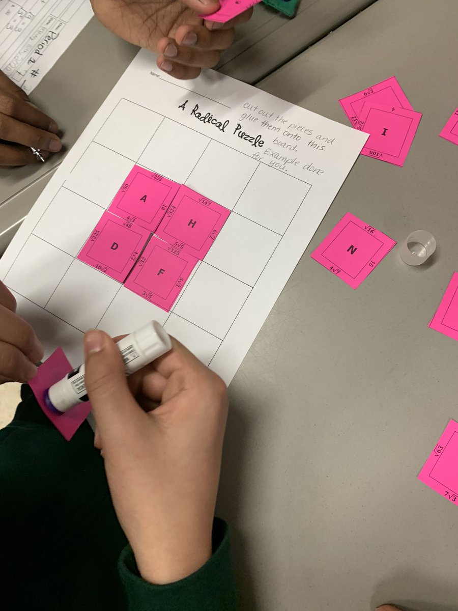 McCallMathClass's tweet image. Radical puzzle