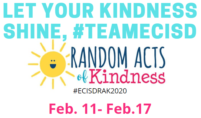TechECISD's tweet photo. To help celebrate RAK Week, Feb. 11-17th, the #techytribe is challenging all #teamECISD to complete RAK missions! Our hope is to have KINDNESS be witnessed by others! Let's do this @EctorCountyISD @TechECISD #ecisdrak2020
https://t.co/gtCWar0Nrg @GooseChaseEDU https://t.co/LTcmezgy0d