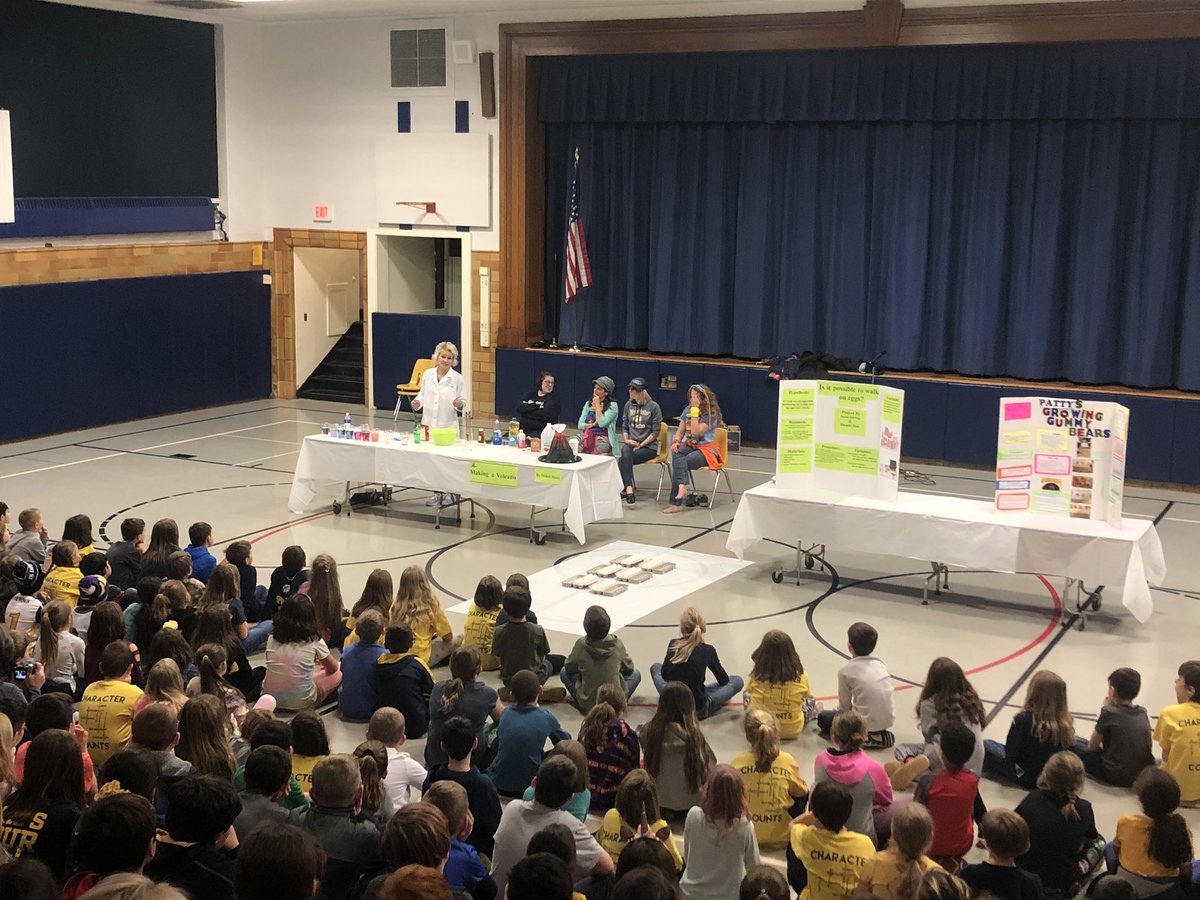 WaynePublicInfo's tweet photo. WE/WP Science Fair Kick Off Thank you, Mrs DiGravio and the PTO! #waynecsd https://t.co/TbVJL9S2Ze