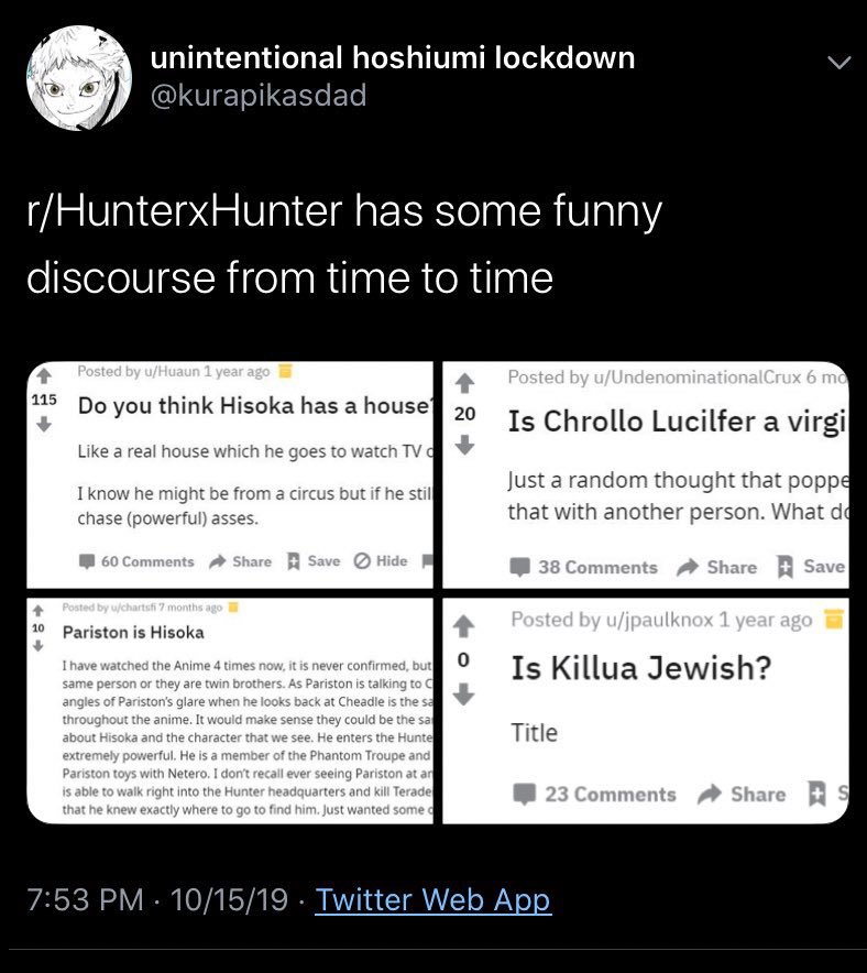Salem On Twitter 56 Is Killua Jewish Salem On Twitter 56 Is Killua Jewish