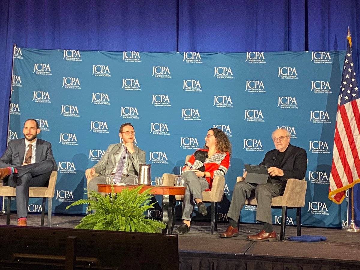theJCPA's tweet photo. Watch #JCPA2020 Live at https://t.co/jLobTvchJK --
now playing: Current Events in Israel: Unpacking the Headlines
w/ @mkoplow(@IsraelPolicy4m); @tcwittes (@BrookingsInst); @KenWStein; @Chalamish https://t.co/aMT0tfNCWZ