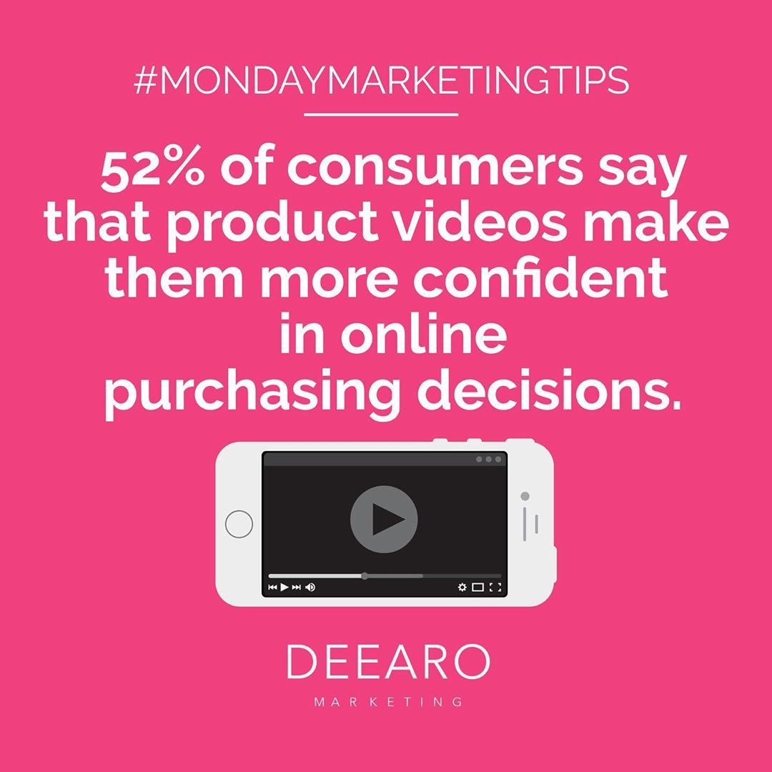 People generally find video content more compelling so engage with it for longer in comparison to text, so search engines push these pages which include video up higher in the SERPs. Try product demonstrations, tutorials, testimonials and highlight videos ect! #marketingtips
