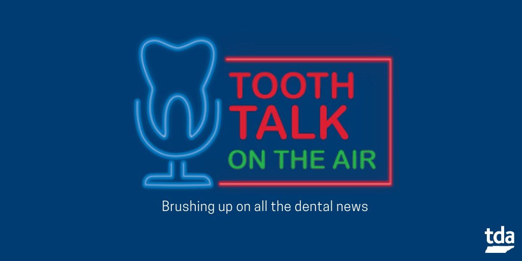TNDentalAssn's tweet photo. Have you listened to the #ToothTalk podcast lately? Brought to you by ADPAC and the American Dental Association, Tooth Talk covers the most important dental news in Washington, D.C. and around the country. Tune in to the latest episode.
https://t.co/2qW1Cc8sWA https://t.co/BTaWTcFbcf
