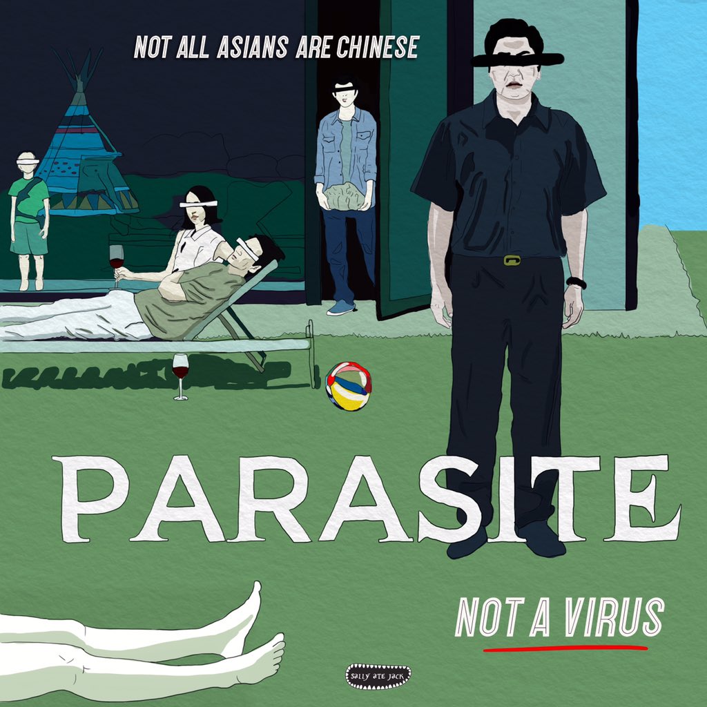 Not all Asians are Chinese. #parasite #oscars 🏆 #coronavirus