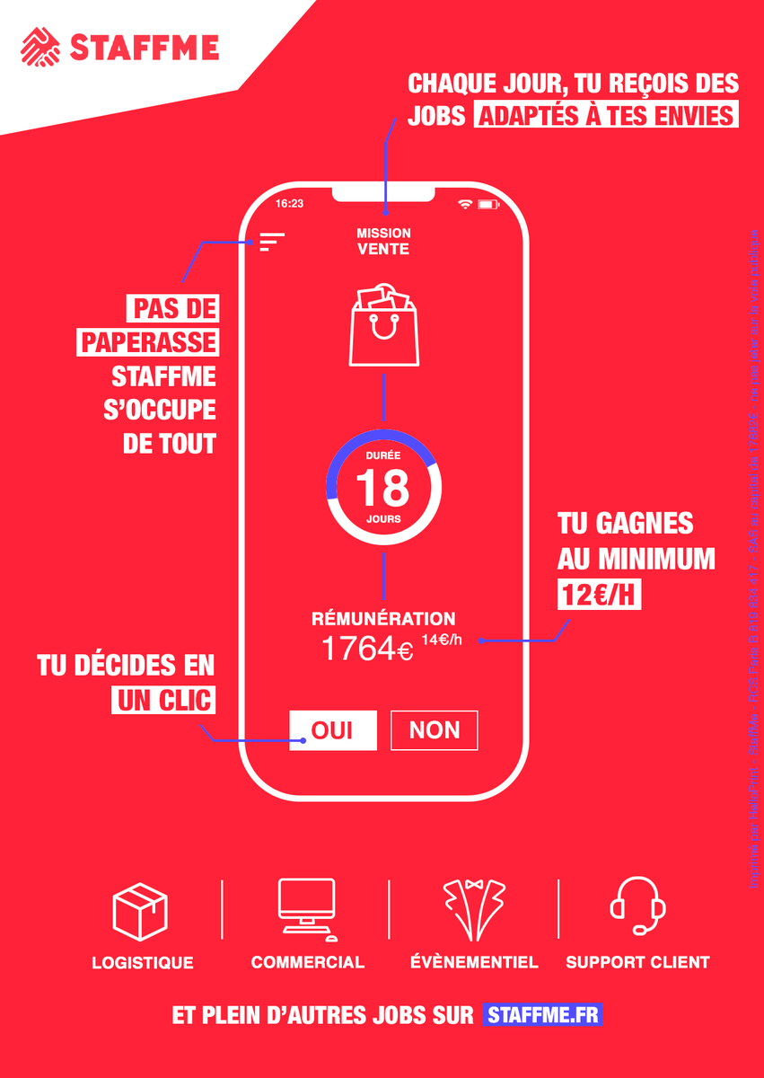 Un petit rappel, Santé Brassard participe à la #CCE52 ! Aidez nous en vous inscrivant sur l’application <a href="/staffmeapp/">StaffMe</a>
Il vous suffit à la fin de l’inscription, de rentrer le code SANTEB20S et le tour est joué ! 
Merci d'avance
PS: likez, partagez et parlez-en autour de vous 😉