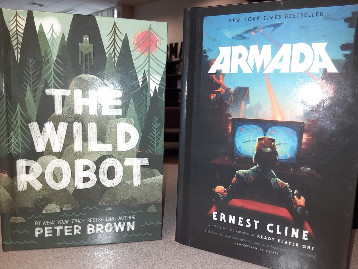 LibraryShms's tweet photo. More new titles for you, Mavericks! Whether you love @wbrucecameron's dog books, #scifi, #fantasy, or #graphicnovels novels, there's something to nab & read. #SHMSMavsRead #ReadingIsElemental https://t.co/quHphepd5K