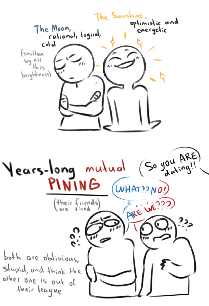 i overslept that time when everyone was having fun drawing their favourite ship dynamic, so i decided to make one NOW