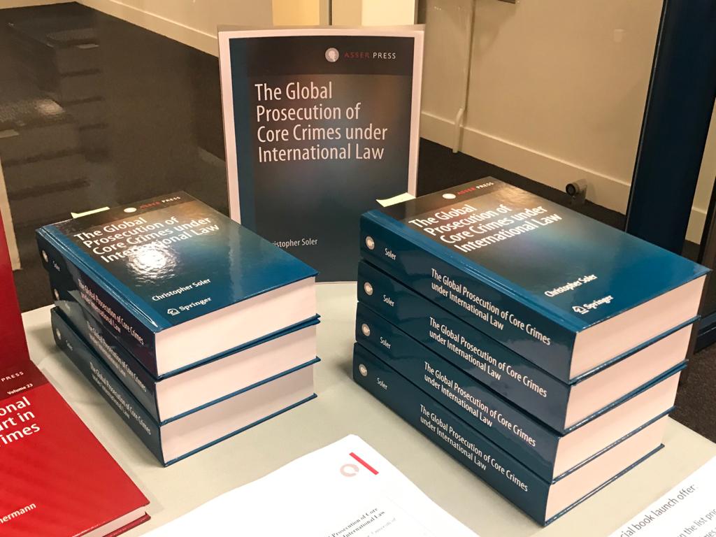 TMCAsser's tweet photo. Comprehensive insights during tonight's panel discussion and #booklaunch of ‘The Global Prosecution of "#CoreCrimes under #InternationalLaw’ with Dr Christopher Soler of @UMmalta, Judge Kimberly Prost of @IntlCrimCourt, &amp; Dr Yasmin Naqvi of @OPCW https://t.co/RlY3stUSHb