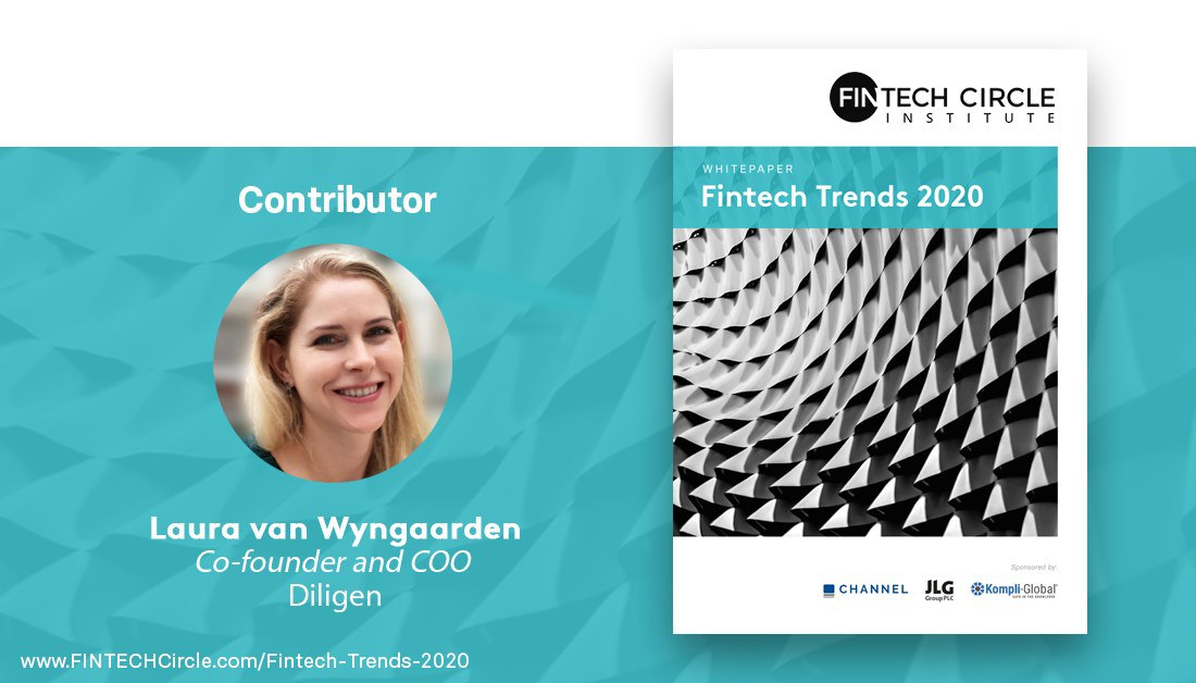 Diligen co-founder and COO <a href="/lauravanwyn/">Laura van Wyngaarden</a> shares her views on the future of #fintech in the new <a href="/FTC_Institute/">FINTECH Circle Institute</a> Fintech Trends 2020 report!

Get your copy for a detailed overview of the upcoming trends across the industry:

fintechcircle.com/fintech-trends… #Tech #LegalTech