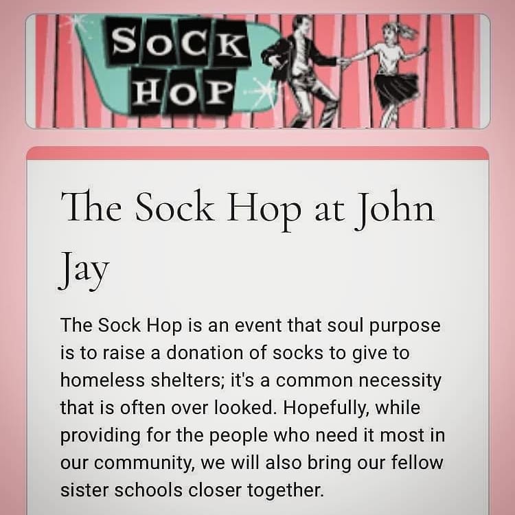 JayTheatre's tweet photo. We're going to be hosting a Sock Hop here at John Jay on March 27th at 6:30 for all of the other NISD Theatre Departments to raise socks for homeless shelters If you are intrested please use the QR code or URL in our bio to fill out our Google Classroom form! https://t.co/vMFM9pwQoh