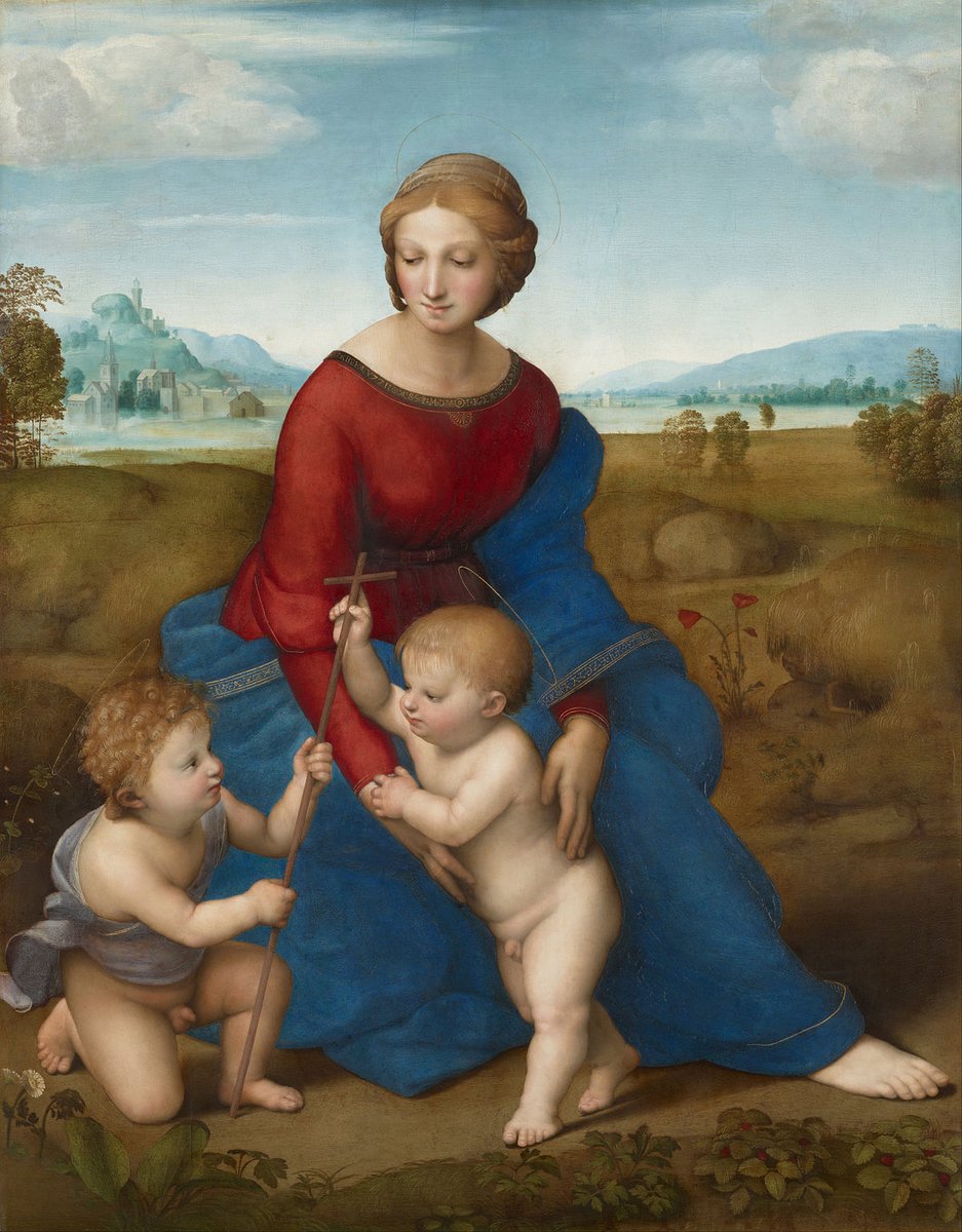 akaagordaa's tweet photo. #ComentArte @MaarisaaRC Hoy veremos la pintura de La Virgen del Prado realizada por el artista renacentista italiano Rafael Sanzio datada entre los años 1505-1506. Abro hilo. https://t.co/MRsISlBsmU