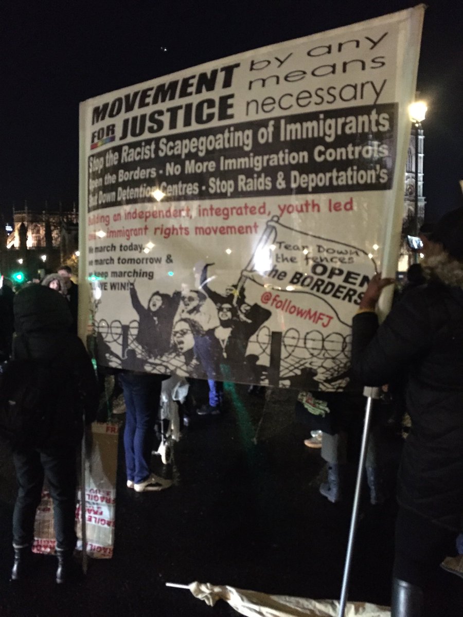 Protest against #deportations of Jamaicans tomorrow. #NoCharterFlights we want #HumanRights. Stopped traffic on Whitehall and Westminster Bridge. #WindrushScandal #HoldThemToAccount