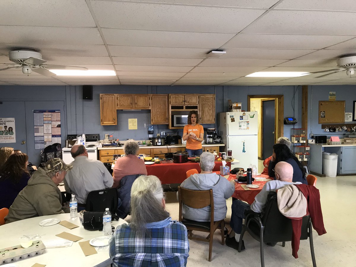 EatRealAmerica's tweet photo. Wrapped up Eat REAL For Your Health today with @DerbySchoolsHR and the awesome Transportation Dept!  Thank you for your energy, enthusiasm and willingness to try and like new foods like Massaged Kale Salad and Southwest Stuffed Sweet Potato!  My Monday mornings won’t be the same! https://t.co/tWExEjsIqs