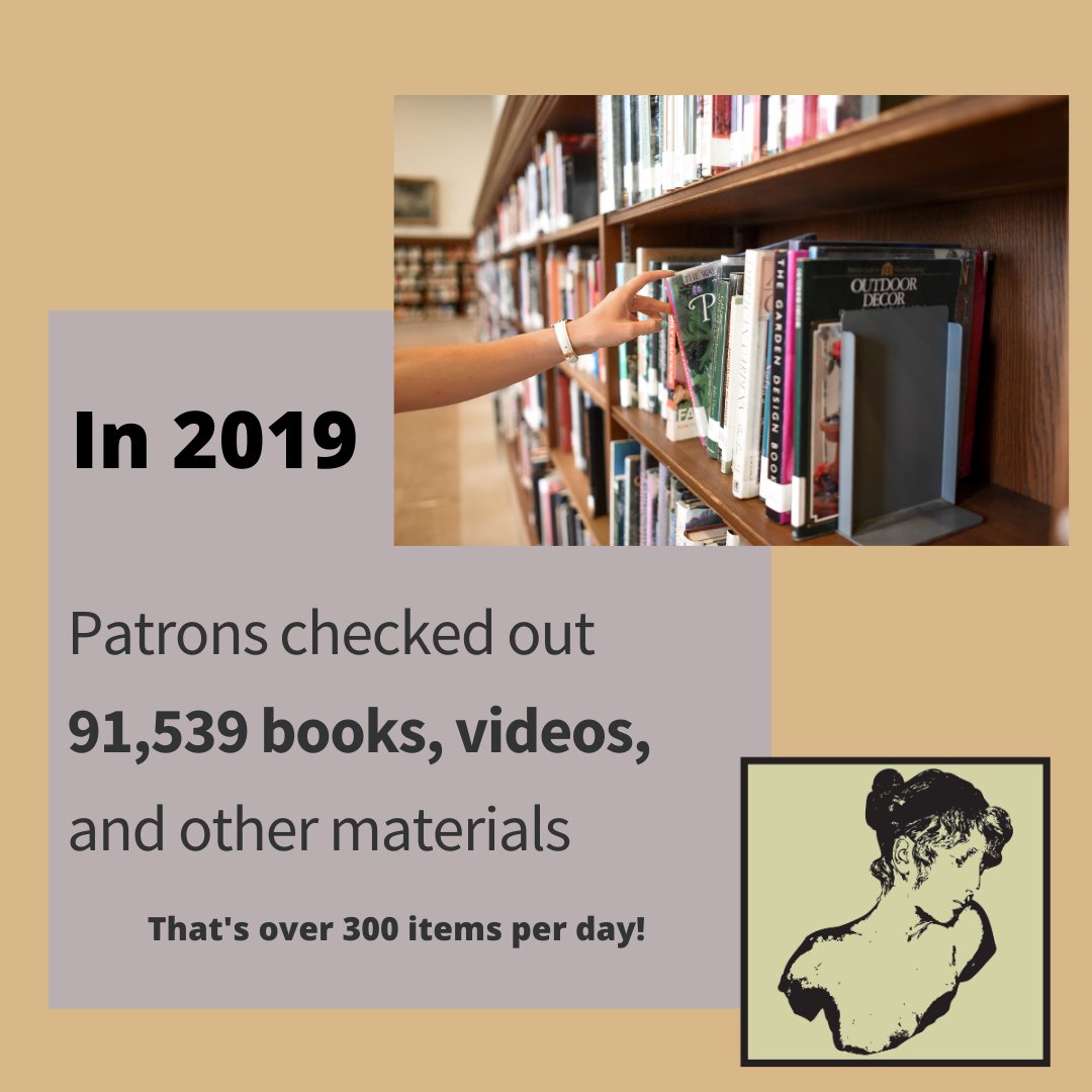delphipublib's tweet photo. Libraries = smart investment: IN public libraries receive, on average, only 4 cents of the property tax dollar, and multiple that impact. In 2019, patrons checked out 91,539 items from our collection. That's #moneysmart!
#LibraryStatehouseDay
#INLibrarySnapshotDay
@ilfonline https://t.co/fy5fYkU8ru