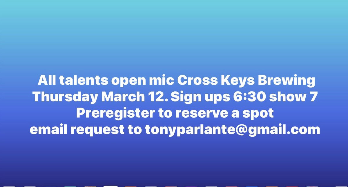 Monthly open mic in Williamstown NJ
CROSS KEYS BREWING CO.
