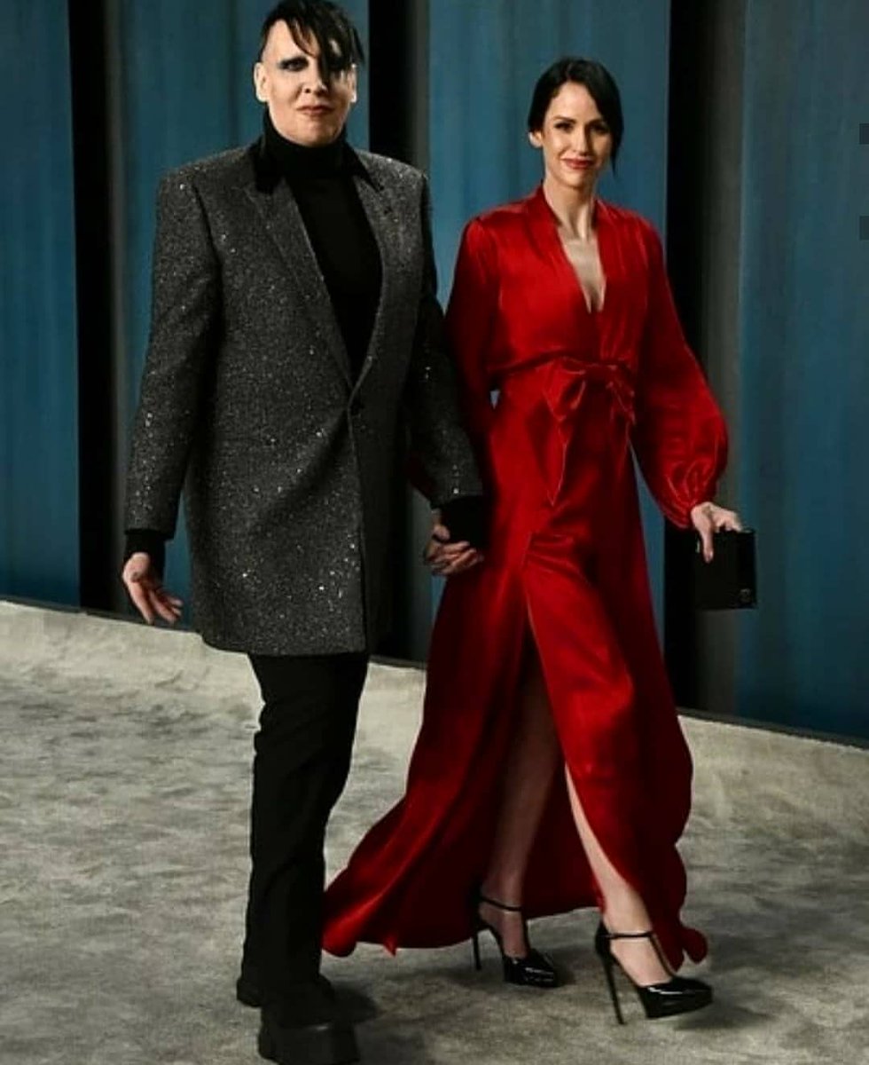 Marilyn Manson e Lindsay Usich Vanity Fair Oscars.Beverly Hills, Califórnia...