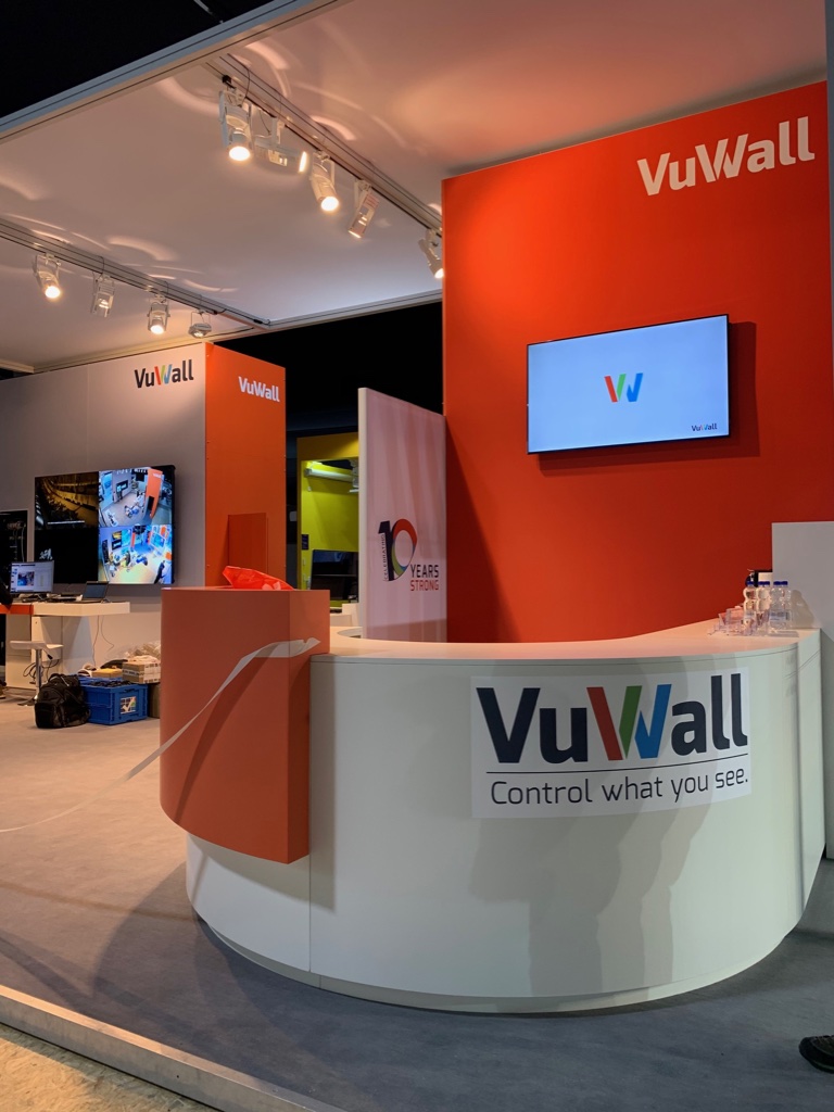 rAVePubs's tweet photo. The @VuWall stand is ready (well, almost ready) for #ISE2020. We’re ready to see the latest products and solutions tomorrow! #AVtweeps https://t.co/4N0o9c5hXN