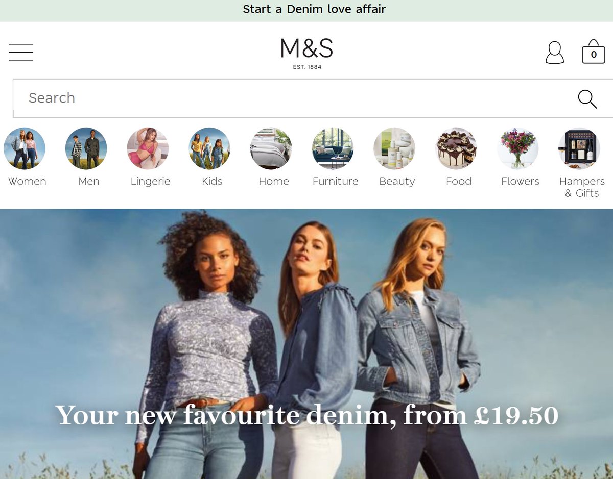 100. Tablet UX.In some markets, Tablet is still a really big thing. Tablet browsers *tend* to be at home, *tend* to browse in 'landscape' mode. They usually convert at roughly desktop level (ie, higher than mobile).Here's M&S, who have a specific 'tablet' responsive state: