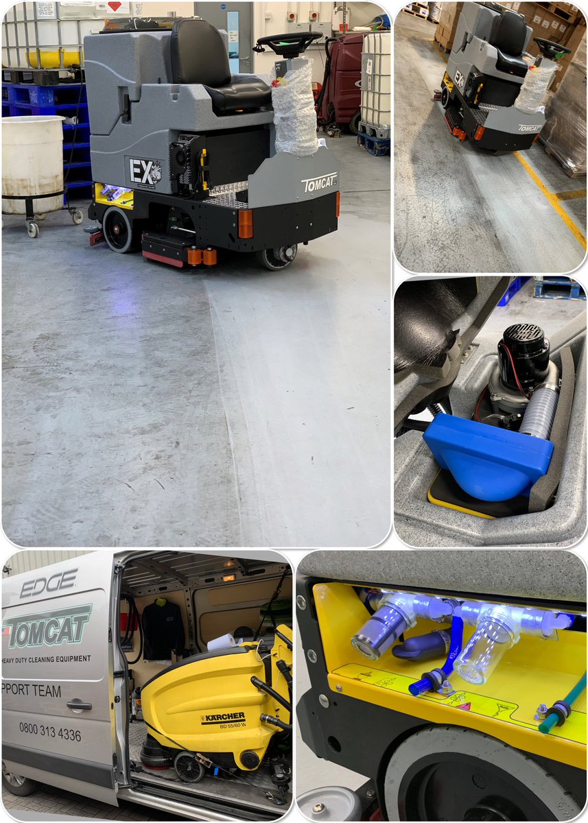 Great way to start the week, customer loved the results of Tomcats EX so it was left onsite ! 

 #tomcat #floorcleaning #heavyduty #simplicity
