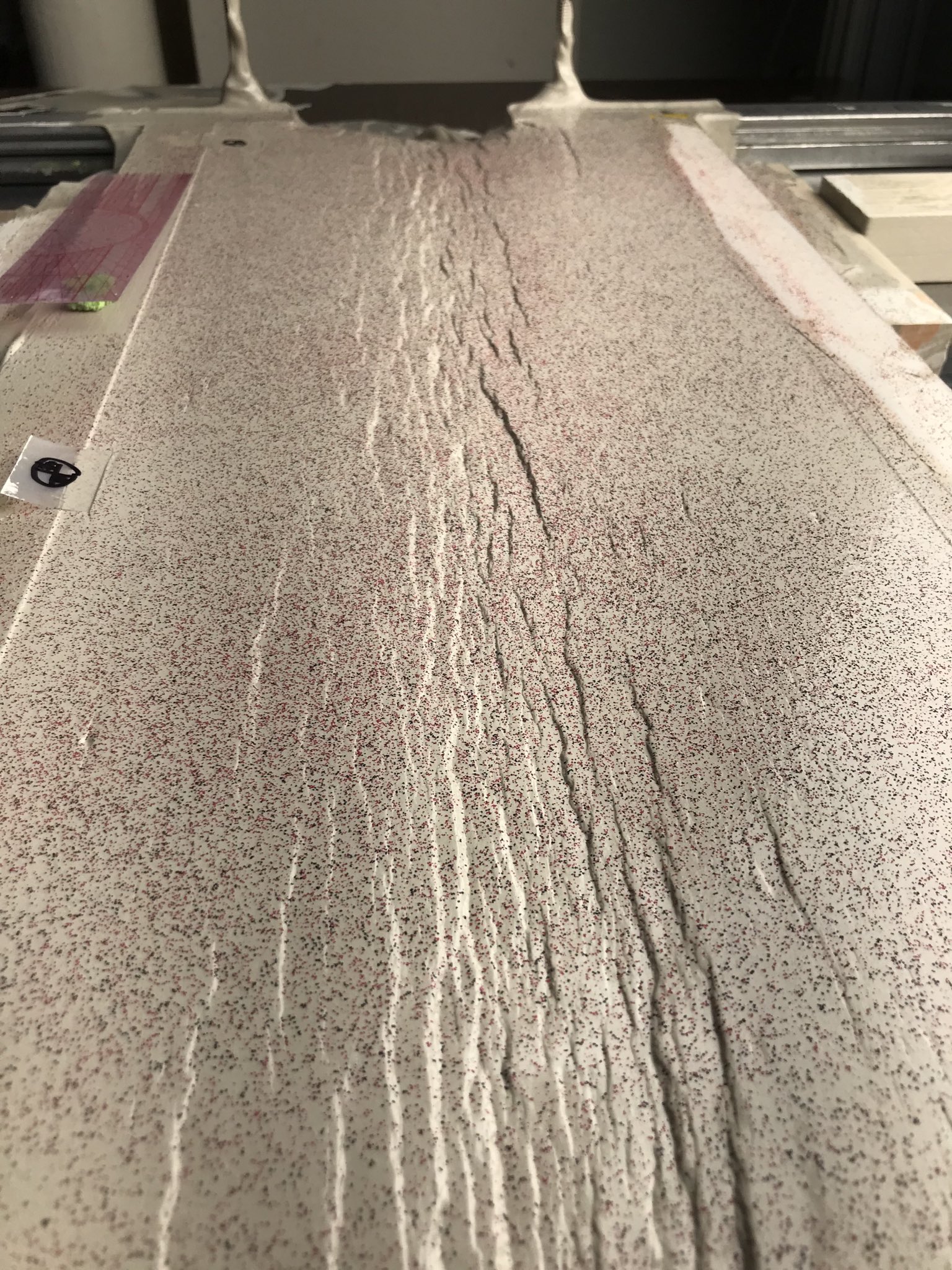array of parallel normal faults segments iwth abundant linakge