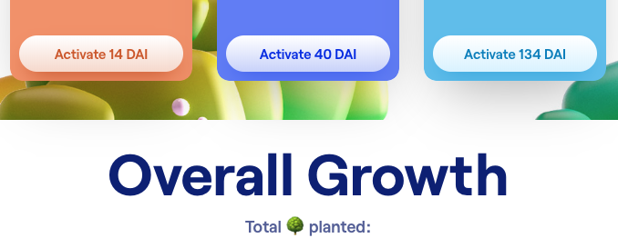 rTreesDapp's tweet image. The community voted and asked for cumulative stats on rTrees - today it&apos;s live! Head to rtrees.dappy.dev to see how many trees all of your spendless donations have planted so far and check out the current annual plant rate. #DonateWithDeFi #TreeFi