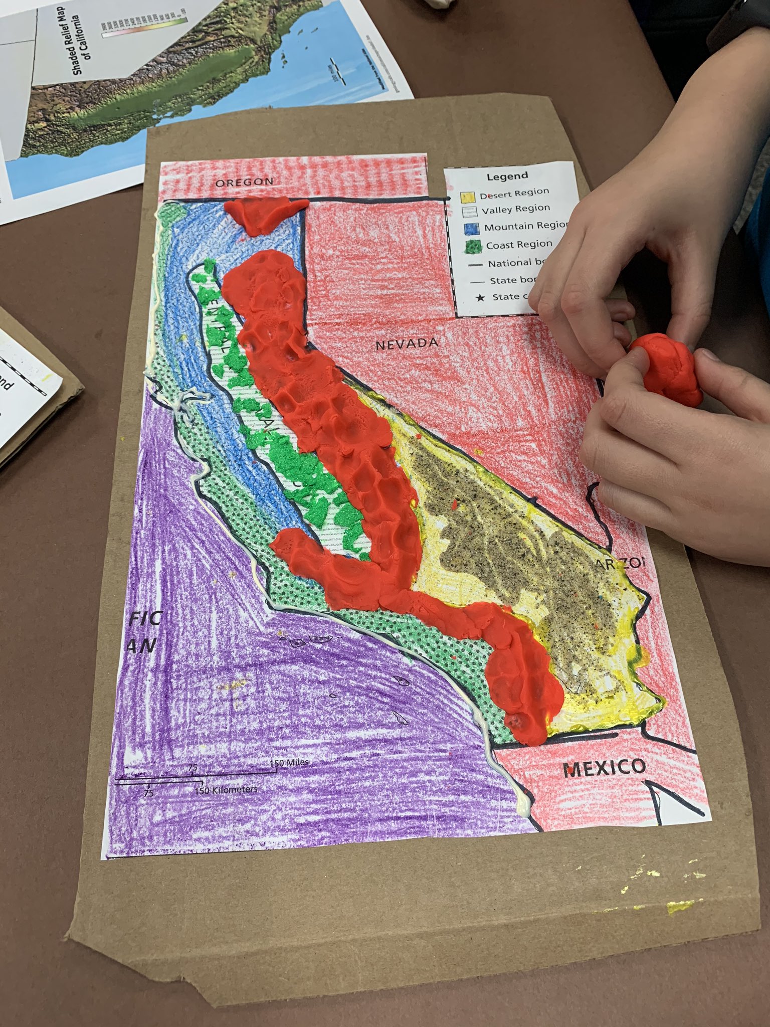 California Relief Map Making From A Project