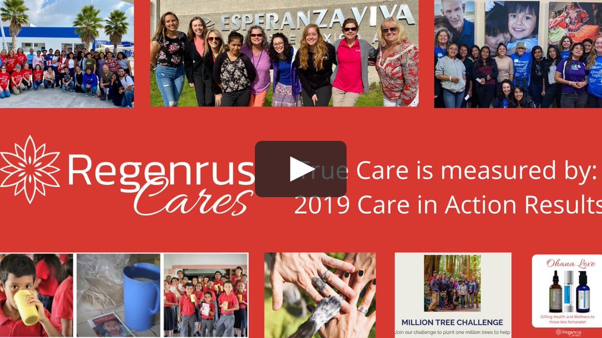 CindyTysinger's tweet photo. #RegenrusCares is the heart of #Regenrus in everything we do. In 2018, from the very first product sold we made a #difference giving 4%+ and in 2019 we made an even greater difference giving 6%+. We need your help to #GROW our #impact to new heights. https://t.co/LCsgoSFwoT https://t.co/Tkst7x3F8T