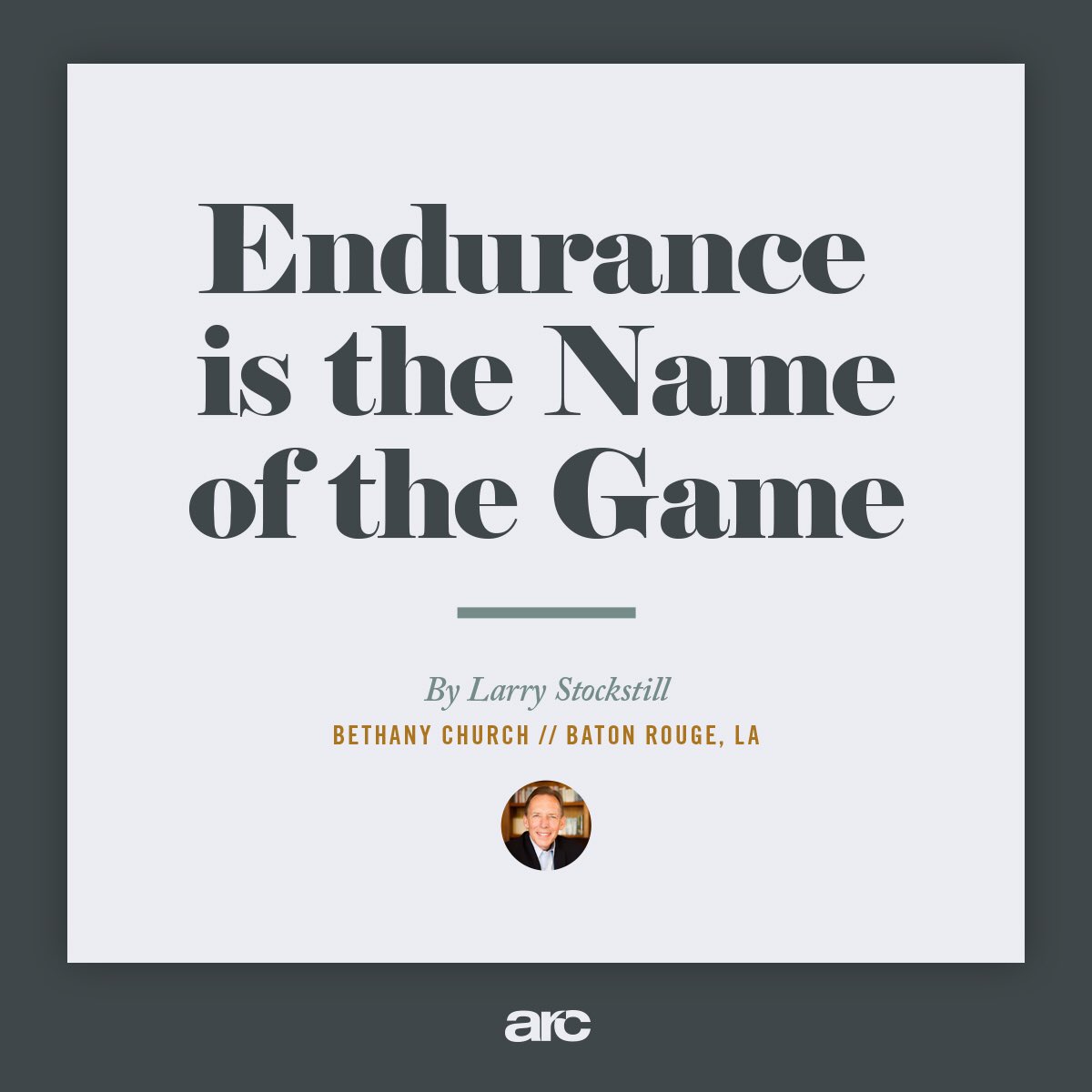 arcchurches's tweet image. “Endurance is the ability to push yourself toward your goals when your body, mind, and spirit say, ‘I’ve had enough.’” - Larry Stockstill

arcchurches.com/news

#arcchurches
#arcfamily