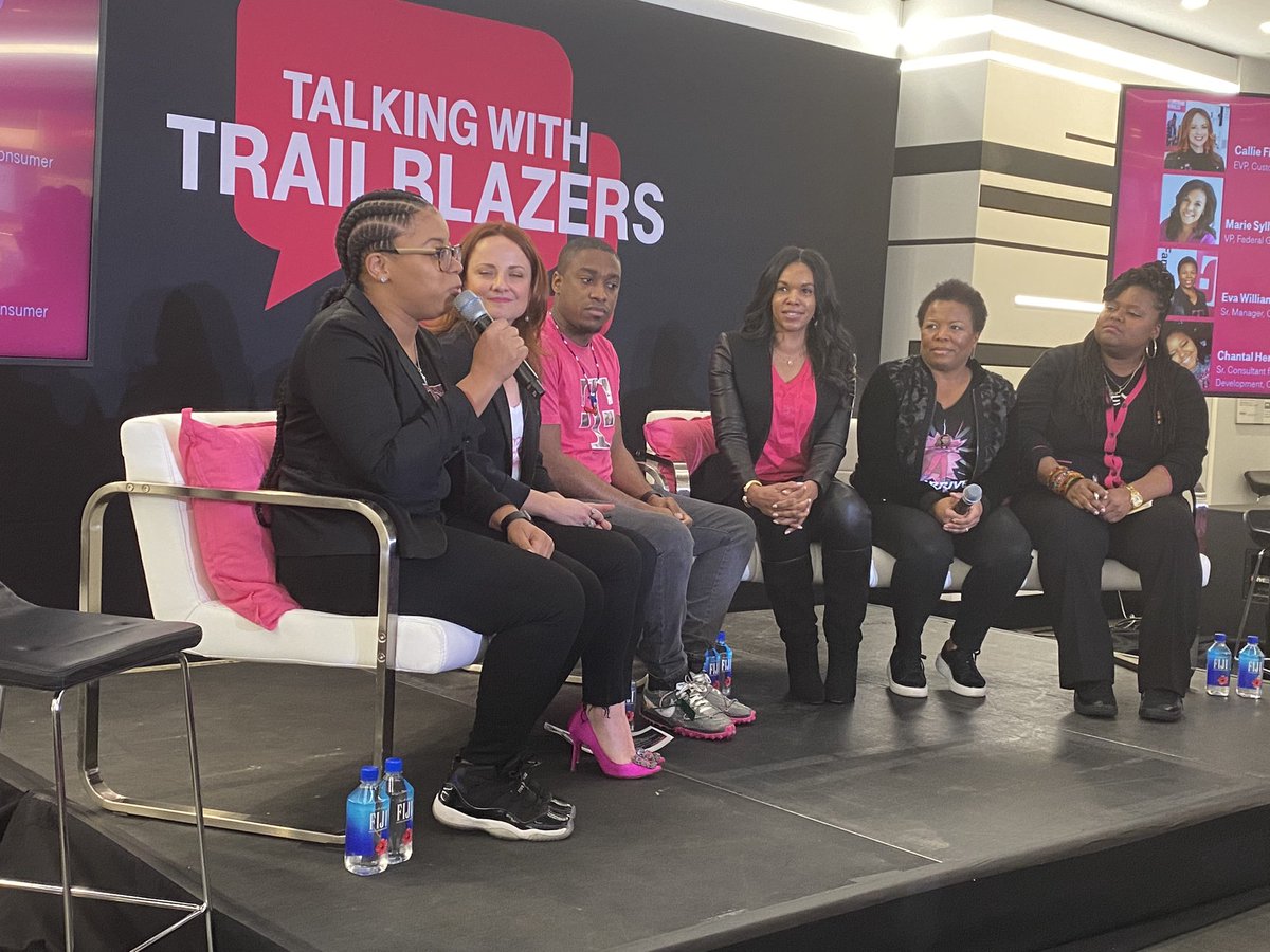 Wonderful panel discussion with <a href="/TMobile/">T-Mobile</a> employees on the meaning of #BlackHistoryMonth #talkingwithtrailblazers