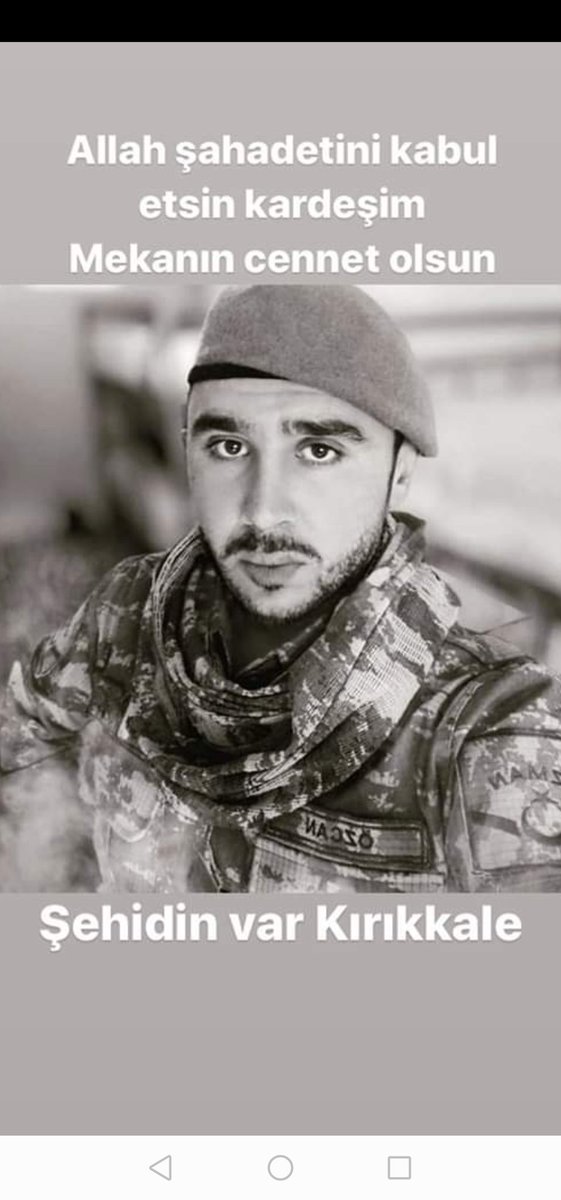 AdemTorlak9's tweet photo. KIRIKKALE İLİ BALIŞEYH İLÇESİ AYDINŞEYH KÖYÜNDEN şehidimiz piyade Uzman Onbaşı Davut ÖZCAN (09.03.1995 KIRIKKALE doğumlu) ve tüm şehitlerimize Allah'tan rahmet, yaralılarımıza acil şifalar diliyorum .. https://t.co/6AFm8ZxUU3