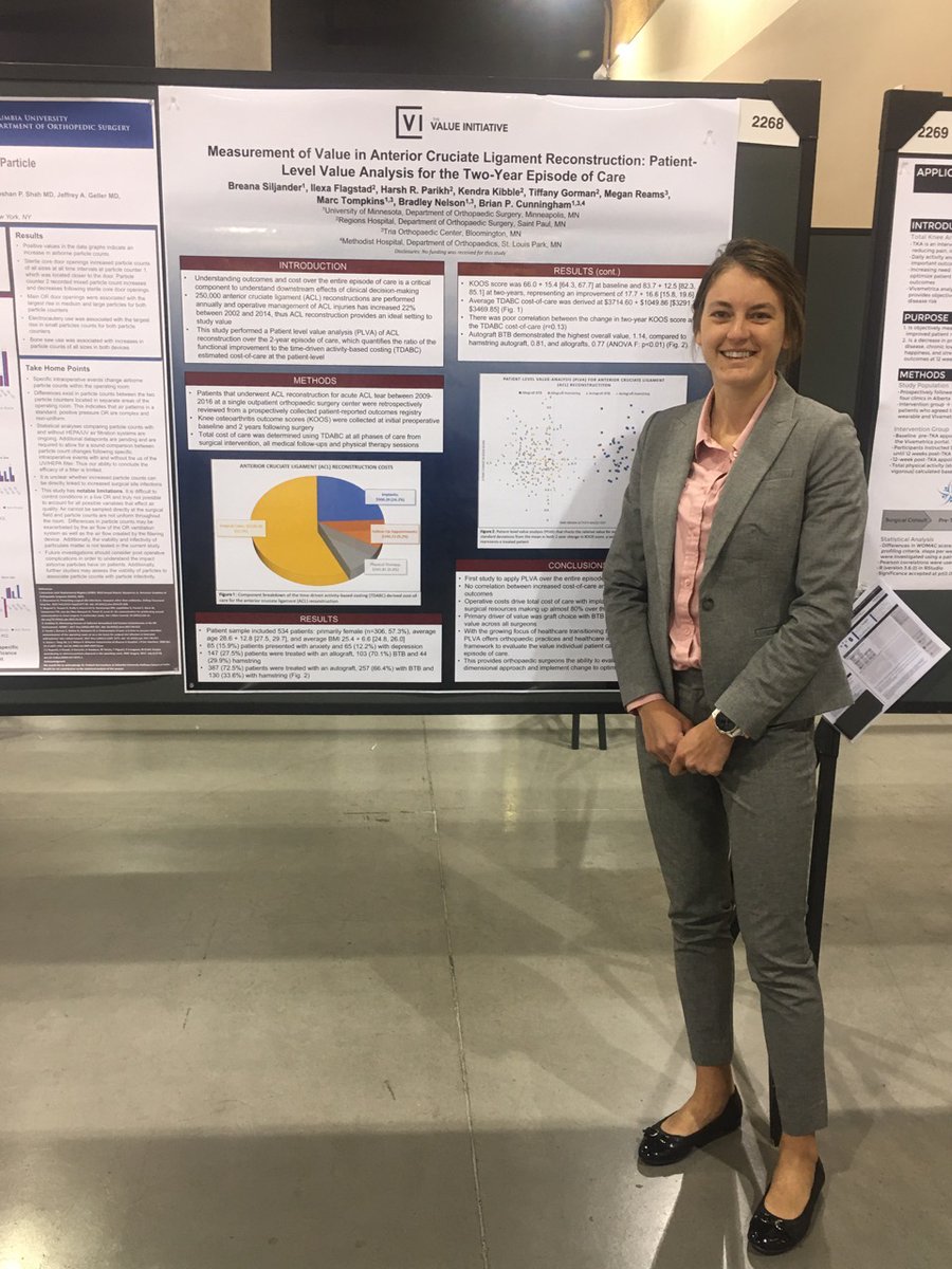 VI_Healthcare's tweet photo. Shout out to our Ortho Residents Kelsey Wise and Breana Siljander for representing our research at the Orthopaedic Research Society's annual meeting in Phoeniz, AZ. 
7 posters presented!
#ORS2020 @UMNOrthoSurg #VBHC #thevalueinitiative https://t.co/KQxyKHNJPa