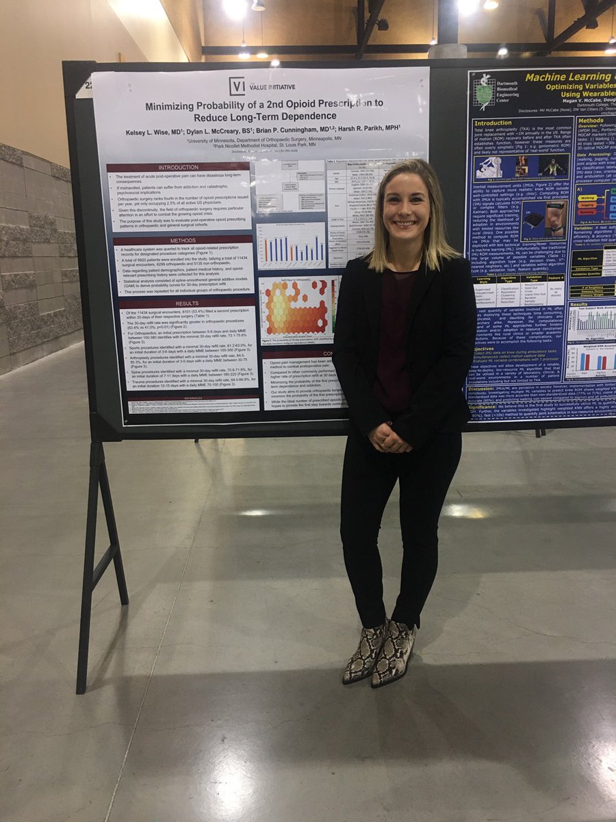 VI_Healthcare's tweet photo. Shout out to our Ortho Residents Kelsey Wise and Breana Siljander for representing our research at the Orthopaedic Research Society's annual meeting in Phoeniz, AZ. 
7 posters presented!
#ORS2020 @UMNOrthoSurg #VBHC #thevalueinitiative https://t.co/KQxyKHNJPa