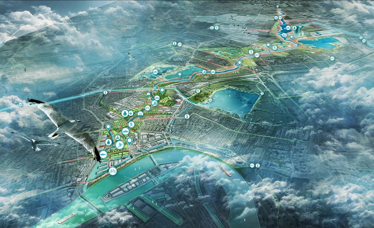 basvanderpol's tweet photo. Met winnaars Van der Leeuwprijs Stichting Plezierrivier de #Rotte werken aan oproep tot verbeelding en agendering volgende sleutelplek #Rotterdam #MetropolitaamLandschap - #VanderLeeuwkring #SMC19 #SMC20 - mooi beeld @DELVAlandscapes https://t.co/Dfv4ehDUWU